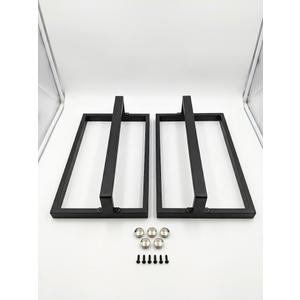 House & Homestyle Matte Metal Towel Holder, Wall Mountable Hanging Towel Storage Rail, Premium Modern Rack for Bathroom, En Suite or Toilet – Black 28x24 in