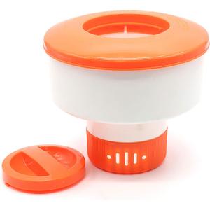 Pool Chlorine Floater, 7" Diameter Floatation Device can accommodate 3" Tablet Chemical Dispenser, Applicable to Swimming Pools, spas, hot tubs (Foldable)