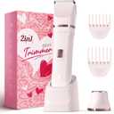 Risina Bikini Trimmer for Women - Painless Electric Razors for Silk Skin,Cordless Body Shaver with Ceramic Blade, Replaceable Lady Razor, IPX7 Waterproof & Easy Cleaning, Birthday Gifts for Women
