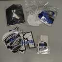 Vlipoeasn 11th Birthday Decorations Set for Boys Girls, 37PCS Black Blue 11 Year Old Birthday Backdrop Banner, Black Blue Bruh I'm 11 Party Supplies