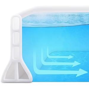 3" High Shower Threshold Water Dam 39" Long Collapsible Shower Water Splash Guard Self-adhesive Shower Barrier Bath Water Stopper To Keep Dry and Wet Separation Bathroom Kitchen (3.3Ft)