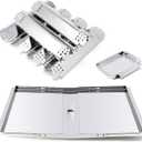 Replacement Parts for Nexgrill 720-0896B 720-0898 720-0896E Deluxe 6 Burner Gas Grill Models, Drip Pan Grease Tray & Flame Tamers for Nexgrill 6 Burner 720-0896B Grill