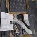 Peicuai Shower Head Combo, 10-Inch High-Pressure Rainfall Shower Head with 11-Inch Adjustable Extension Arm, 5-Setting Matte Black Handheld Shower with Long Hose, Powerful Spray for Low Water Pressure