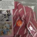 Pink Striped Matching Dog and Owner Clothes, Cotton Pet and Owner Coordinating Outfit with Embroidered Smiley Face Separately Sold,Family Matching Pajamas for Dogs Puppies (Pet XL)