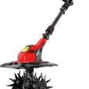 HEINPRO Cordless Tiller Cultivator Compatible with Milwaukee M18 Battery, 9In Tilling Width & 7In Depth Electric Tiller for Gardening, 360RPM Rototillers for Garden Cultivator (Tool Only)
