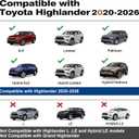 Wonderdriver Lockable Roof Rack Cross Bars 260lbs Fit for Toyota Highlander 2020-2026 XLE Limited Platinum Hybrid, Aluminum Crossbars Rooftop Luggage (Not for Grand Highlander)
