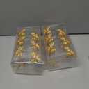 2 x Gold Bow Shower Curtain Hooks Rings Bow Knot Decorative Shower Curtain Hooks Cute Resin Hanger for Bathroom Metal Sparkle Art Decor 12 PCS