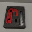 Hitch Slider, 2" Towing Hitch Receiver Skid Protection 45,000 lbs Compatible with 3/4" D-Ring or Soft Shackle for Off-Road Trucks SUV Vehicle Towing Recovery Hitch Protection (Red)