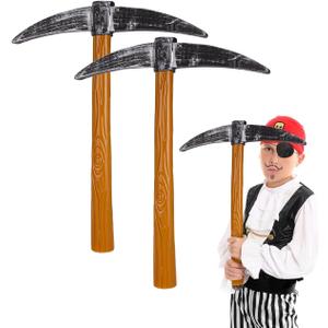 3pcs Props Foam Cosplay Safe Prop Fake Tool Halloween Costume Accessories Brown