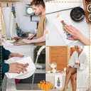 SPBL&L Christmas Kitchen & Bath Towels, Blue & White Chinoiserie Christmas Tree Hand Towels, 16x24 Inch