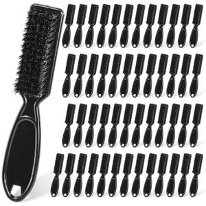 ZEAYEA 50 Pcs Blade Clipper Cleaning Brush, Barber Blade Cleaning Brush, Hair Styling Nylon Brush Tool for Trimmer Cleaning Clipper Manicure Salon Haircut, Barbers Supplies, Black