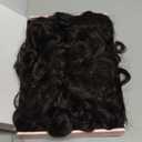 LONAI 4PC Clip in Hair Extensions, 100 Pure Protein Silk Curly Hair Extension for Women, 26 Inch Long Soft Natural Hair Extensions-Dark Chocolate Brown