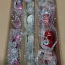 Lillian Vernon Shiny Glass Hearts Valentines Ornaments - 12 Piece Set, Blown Glass, Handcrafted Hanging Tree Decorations, Valentine's Day Holiday & Party Decor, 2" Tall Heart, Red, White & Pink