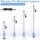 hygger 360GPH Electric Aquarium Gravel Cleaner, 5 in 1 Automatic Fish Tank Cleaning Tool Set Vacuum Water Changer Sand Washer Filter Siphon Adjustable Length 15W