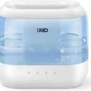 Dreo Humidifiers for Bedroom, 4L Top Fill for Large Room, 36H Runtime, 28 dB Quiet Supersized Cool Mist Air Humidifier for Baby Nursery, Plants, Indoor, Night Light, Easy to Clean & Fill, Blue