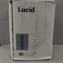 Lucid 3 Inch Memory Foam Mattress Topper, California King Size  Cooling Gel Bed Topper  Preassure-Relieving Deep Plush Feel  Ventilated Breathable Design  CertiPur Certified - Dorm Essentials