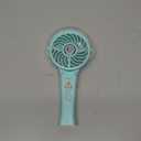 HandFan 4000mAh Handheld Misting Fan, 50ml Water Tank, Rechargeable Personal Mister Fan Portable AC, Spray Water Mist, Foldable Electric Cooling Ice Fans for Beach, Travel, Outdoors(Light Blue)