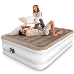 Air Mattress 80x76x20Inch with Built in Pump, Blow up Mattress, Inflatable Mattress, Air Bed for Camping, Home & Guest, 3 Mins Self-Inflation/Deflation, colchon inflable, 650lb Max