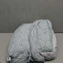 Great Bay Home Flannel Sheet Set Queen Size - 100% Turkish Cotton, Double-Brushed, Lodge-Printed Bed Sheets - Ultra-Soft, Cozy, 4-Piece Bedding Set (Snowflake- Mosaic Blue)