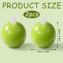 2 PCS Wax Cracking Squishies, Snowball Squishies Set, Crispy Stress Ball for Anxiety Relief and Focus Improvement, Sensory Fidget Tool for Office and Travel Use (Green)