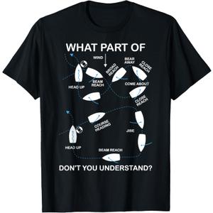 Man Over Board Manoeuvre Sailing Ship Sailor T-Shirt, Size M