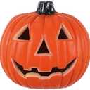 SUNSHNO Halloween Lantern, Jack-O-Lanterns Light Up Pumpkin Figurine Decorations for Haunted House Party