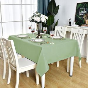 Grey Square Tablecloth Waterproof Stain Resistant Wrinkle Free Table Cloth 210GSM Polyester Wipeable Table Cover for Party, Banquet, Indoor and Outdoor use - Rectangle/Rectangular 60 x 60 inch