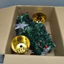 ShinyRelief 2 Pack 24 Inch Green Fiber Optic Christmas Tree Tabletop Decor Small Artificial Prelit Xmas Tree with Topper Star Ball Ornaments for Christmas Desktop Mantle Table Decoration Supplies