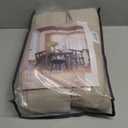 102 Inch Long Curtains Pinch Pleat Linen Curtains for Living Room Bedroom 2 Panels Tan Brown Burlywood Taupe Light Filtering Privacy 102 Inch Pleated Drapes Hooks Rings Back Tab for Sliding Door