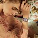 Slim Resin Band Compatible With Apple Watch Band Women 38mm 40mm 41mm 42mm 44mm 45mm 46mm, 14mm Thin Tortoise Lightweight Bracelet Dressy Strap for iWatch Bands Series 11 10 SE 2nd/3 9 8 7 6 5 4 3