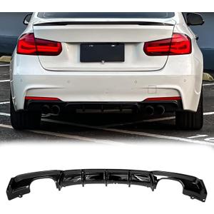 Rear Diffuser Compatible with 2013-2019 BMW F30 M-Sport Bumper