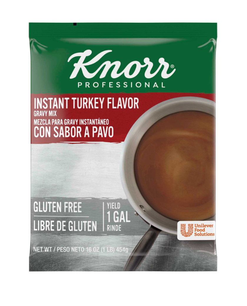 Knorr Professional Instant Turkey Gravy Mix, 1 Pound. Pack of 6