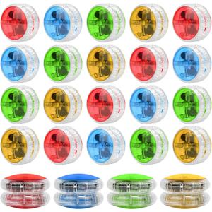 KatchOn, Multicolor, Light Up Yoyos - Pack of 24 | LED Yoyo Bulk, Carnival Prizes, for Grandkids | Yoyo for Kids 8-12 | Birthday Party Favors, Classroom Prizes, Thanksgiving Gifts