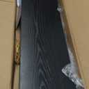 BAYKA Floating Shelves for Wall, 36 inches Long Wall Mounted Rustic Wood Shelves for Bathroom, Bedroom, Living Room, for Book/Storage/Decor with 30lbs Capacity - Black,Set of 3 (A. Black - Universal Classic Style)