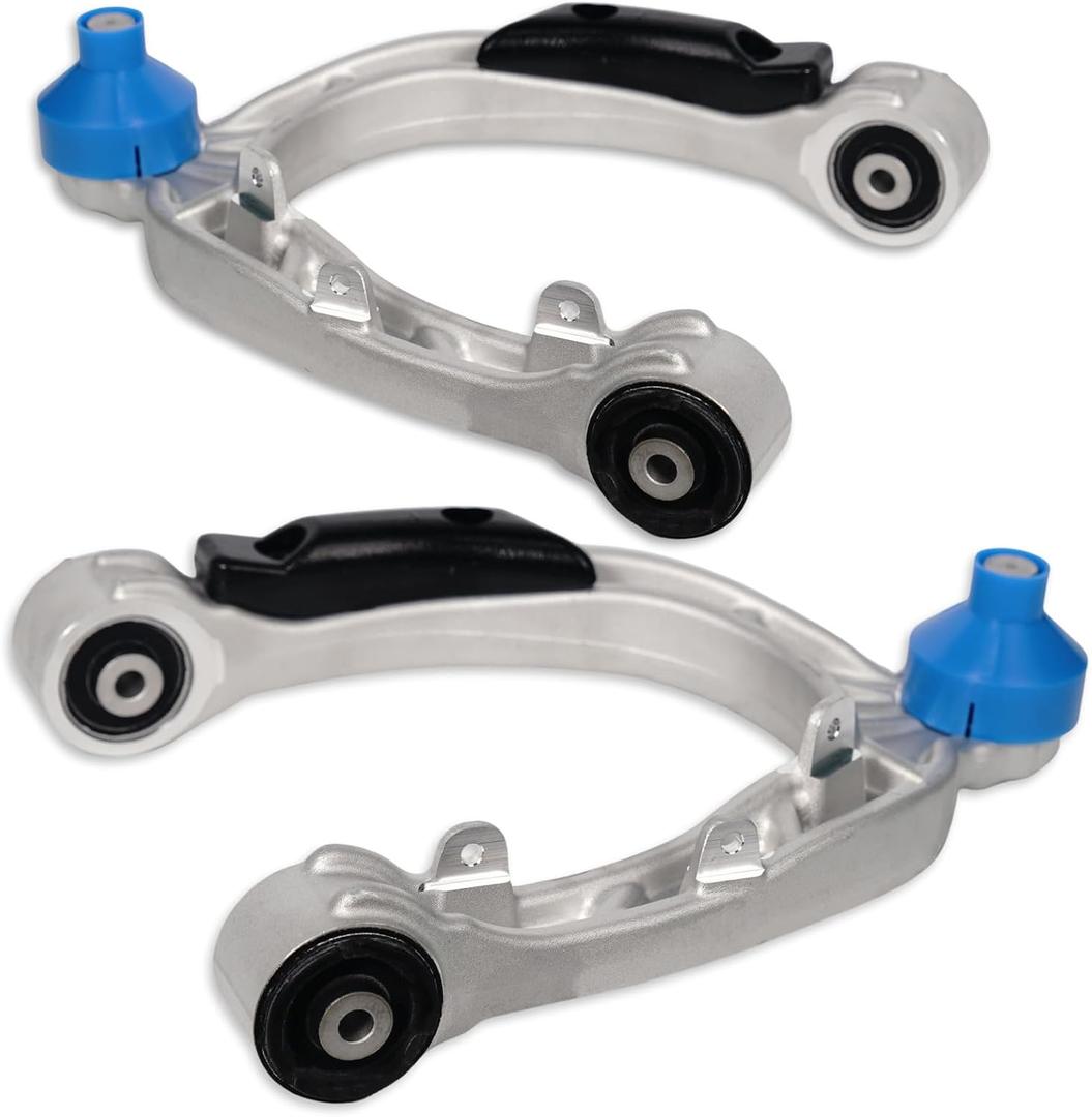 2Pc Front Upper Control Arm Fit for Tesla 2017 2018 2019 2020 2021 2022 2023 2024 Model 3, Compatible With Tesla 2020 2021 2022 2023 2024 Model Y, 104432100H 104432100G