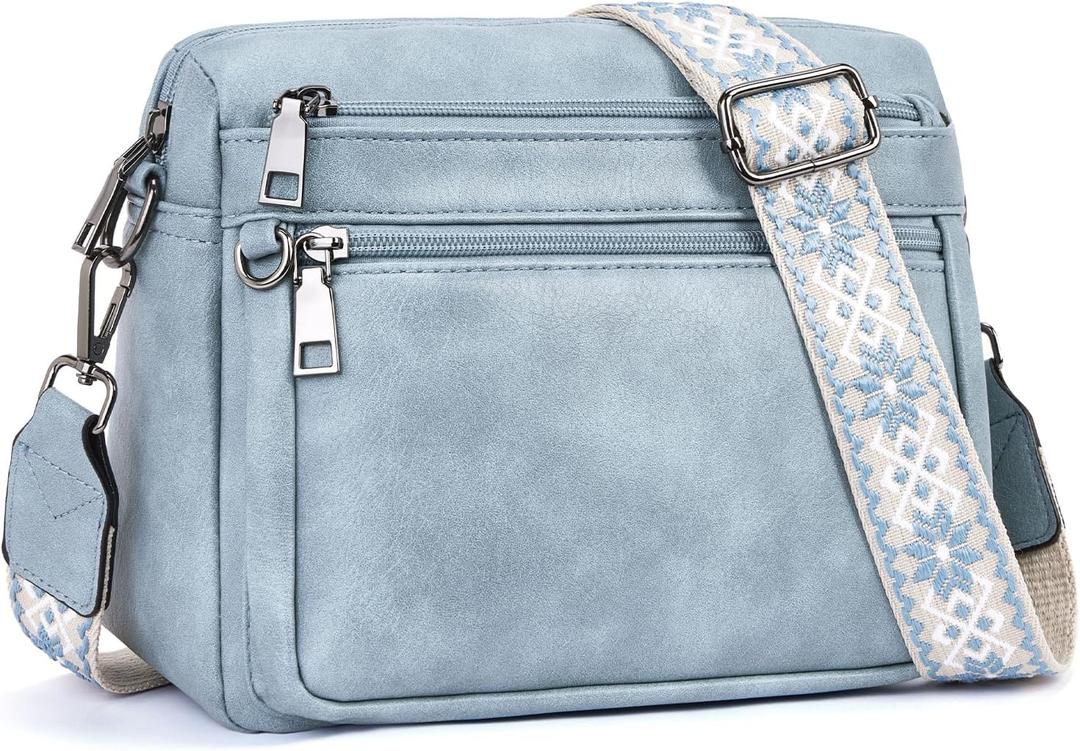 ATERITSSI Crossbody Purses for Women Trendy,Vegan Leather Crossbody Bags,Cell Phone Camera Shoulder Handbags with Card Slots