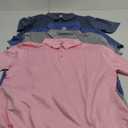 ZITY 4 Pack Mens Polo Shirts Short Sleeve Casual Performance Moisture Wicking Golf Shirt Large,  