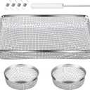 TOODOO 3 Pack Flying Insect Screen RV Furnace Vent Cover (2.8 Inch)(8.5 x 6 Inch) Stainless Steel Mesh with Installation Tool