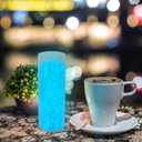 1000pcs Glow in The Dark Rocks Outdoor Decorations Stones Small Luminous Pebbles for Fish Tank Aquarium Lawn Patio Garden Indoor/Outdoor Decor and DIY Ideas -Light Blue