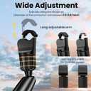 Magnetic Phone Holder for Car, Rear View Mirror Phone Holder, 360 Rotating Car Phone Mount, Compatible with iPhone 17/16/15/14/13/12 Series and All Phones with Magsafe Case or Metal Ring