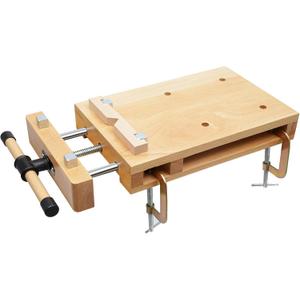 Portable Workbench Hard Woodworking Vise Desktop Work Table Work Bench with G-Type Fixing Clips and Limit Blocks, for Home, Woodworking Studios, Fixed for Processing Wood