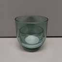 3.9IN Glass Candle Cloche Green