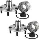 Autoround Pair BR930580K Front Wheel Bearing and Hub Assembly Compatible with Honda CR-V 2002-2006, Element 2003-2011