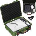 Starlink Mini Case, Waterproof Green Starlink Mini Hard Case with Portable Strap, Precision Cut Foam for Starlink Accessories, Starlink Bag for Travel Outdoor Camping Hiking