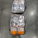 Headlight Fit For 07-13 Silverado 2007 2008 2009 2010 2011 2012 2013 Chevy Silverado 1500 / 2500HD / 3500HD & 2014 Old Body Style Driver And Passenger Side (Chrome Housing Amber Reflector)