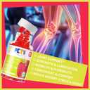 Pets Purest Glucosamine Chondroitin Gummies with MSM & Elderberry Extra Strength - Joint Support, Antioxidant Immune Support Supplement for Adults, Men & Women.Strawberry