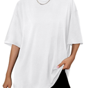 Trendy Queen Womens Oversized Summer T Shirts Fashion Workout Plus Size Tops Short Sleeve Beach Vacation Gym Clothes 2025, Size L