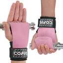 COFIT Wrist Straps for Weightlifting, Workout Wrist Wraps with Dual-Layer Oxford Leather, Enhanced Grip for Optimal Hand and Wrist Protection, Gym Lifting Straps for Deadlift and Powerlifting (Small size (palm length under 7in), 02. Pink)