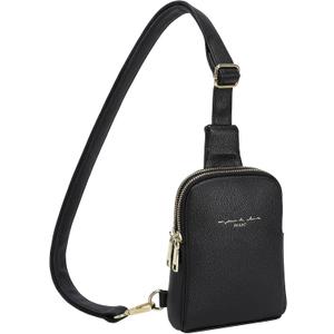 INICAT Women's Small Sling Bag, Lightweight Everyday Vegan Leather Crossbody Purse for Daily Essentials and Travel Light