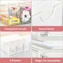 Hair Accessories Organizer for Girls with 3 Drawers Box